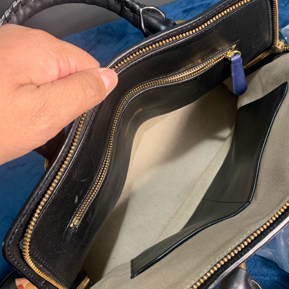 Exquisite Diane von Furstenberg Women's Handbag, Black & Beige - Picture 9 of 14